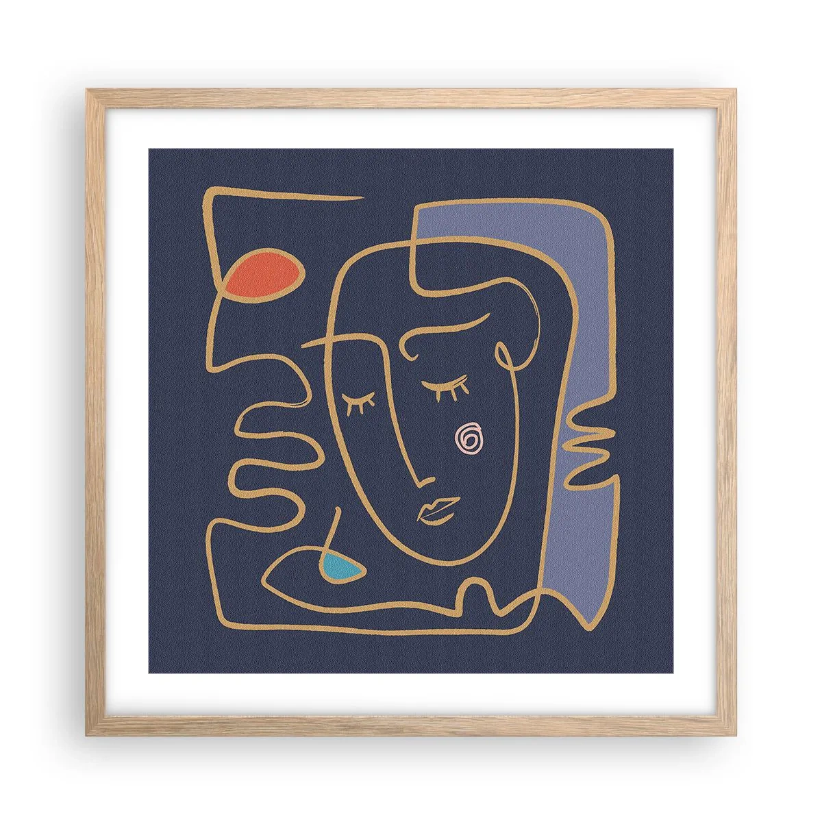 Affisch i ram av ljusek - I drömmarnas värld - 50x50 cm