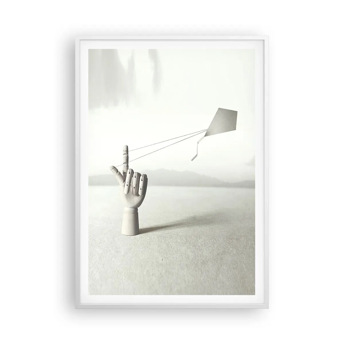 Affisch i vit ram - Test av styrka - 70x100 cm