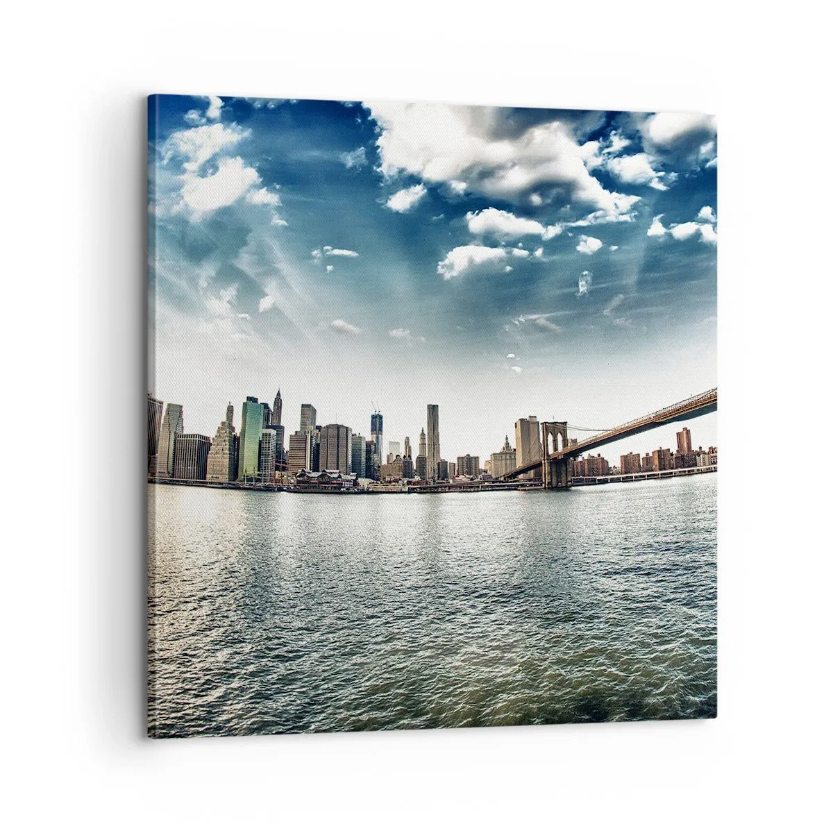 Canvastavla - Bild på duk - Glasö - 60x60 cm