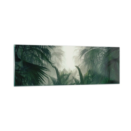 Glastavla - Bild på glas - Tropisk hemlighet - 90x30 cm