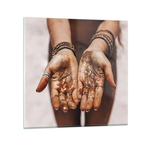 Glastavla - Bild på glas - Gåva för dig - 40x40 cm