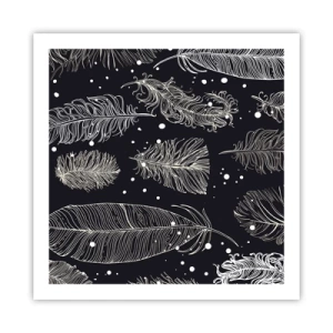 Affisch - Fjäderspets - 60x60 cm