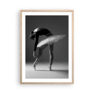 Affisch i ram av ljusek - Bella ballerina - 50x70 cm