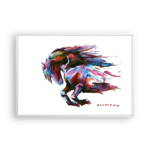 Affisch i vit ram - I extas - 100x70 cm