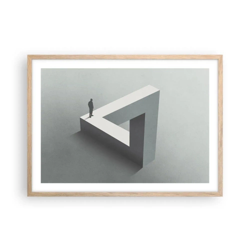 Affisch i ram av ljusek - Och ändå möjligt - 70x50 cm