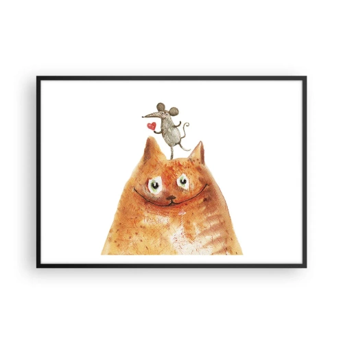 Affisch i svart ram - Kärlekens paradoxer - 100x70 cm