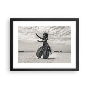 Affisch i svart ram - Sydliga öars dans - 40x30 cm