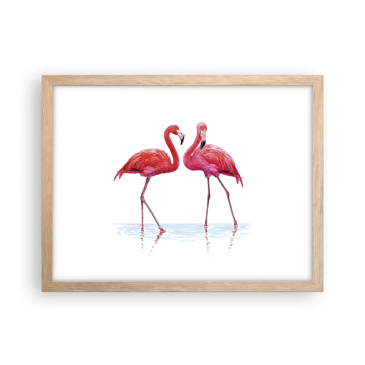 Affisch i ram av ljusek - Rosa rendez-vous - 40x30 cm