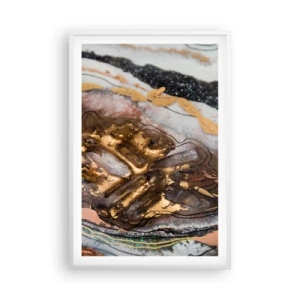 Affisch i vit ram - Jordens element - 61x91 cm