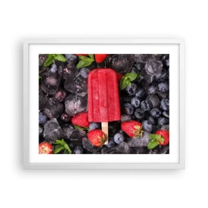 Affisch i vit ram - En smak av varm sommar - 50x40 cm