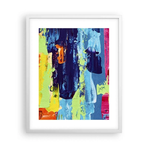 Affisch i vit ram - Livet är skönt! - 40x50 cm