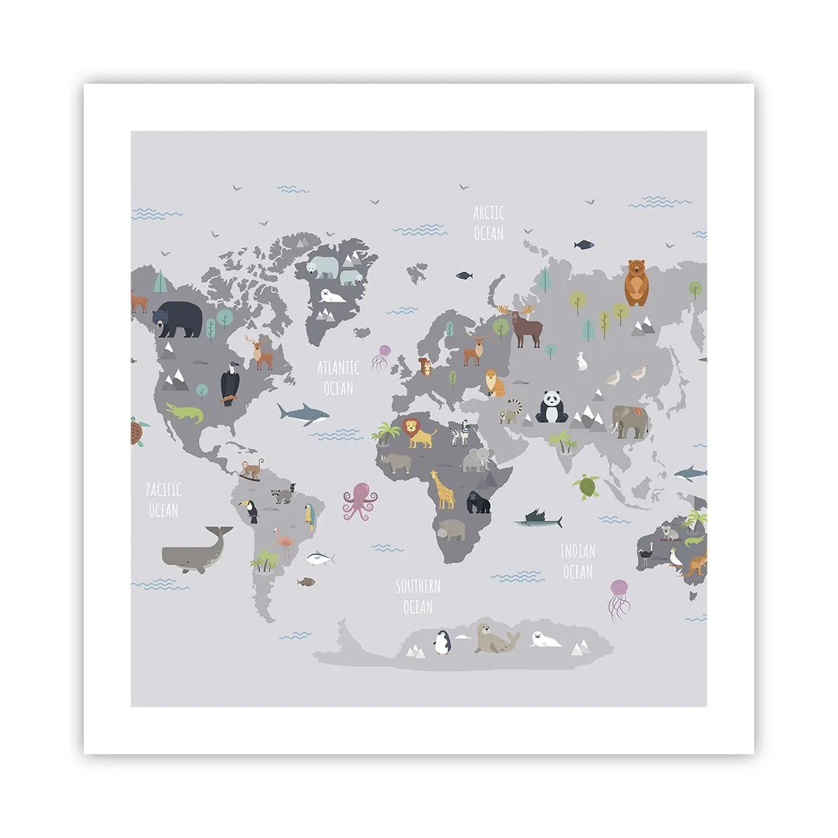 Affisch - Säg varifrån du är... - 50x50 cm