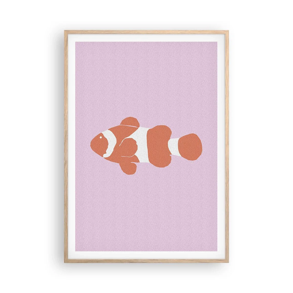 Affisch i ram av ljusek - Korall passar henne bra - 70x100 cm