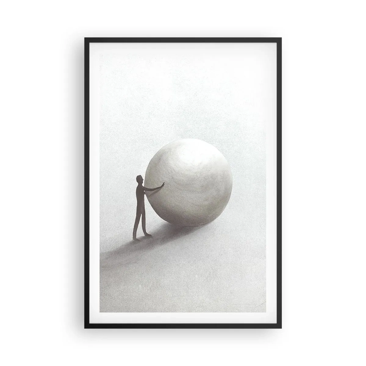 Affisch i svart ram - Livets spel - 61x91 cm