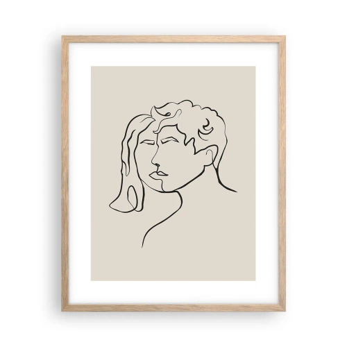 Affisch i ram av ljusek - Och enighet har blivit - 40x50 cm