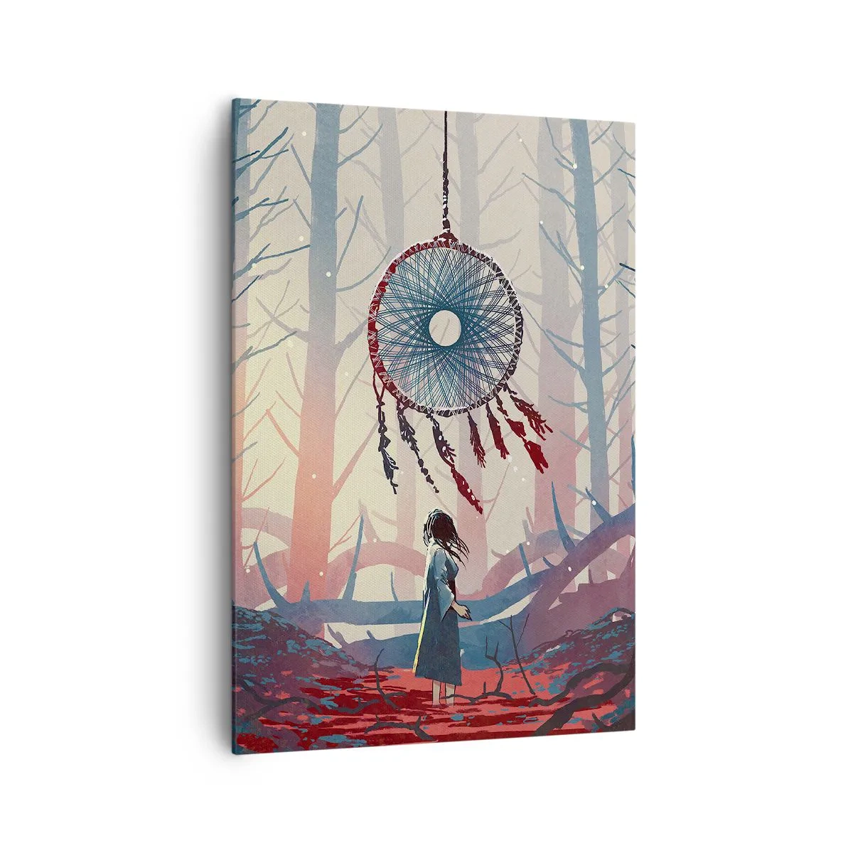 Canvastavla - Bild på duk - Hemlighetsfull ritual av lyckan - 70x100 cm