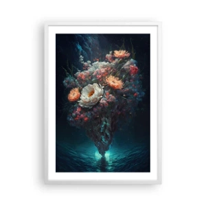 Affisch i vit ram - Märklig trädgård - 50x70 cm