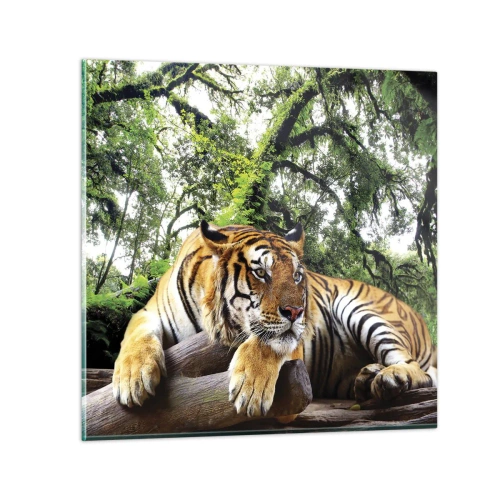 Glastavla - Bild på glas - Med vänlig hälsning - 30x30 cm