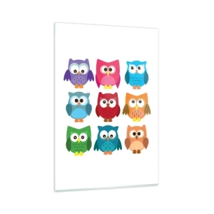 Glastavla - Bild på glas - Att vara olika på roligt sätt - 80x120 cm