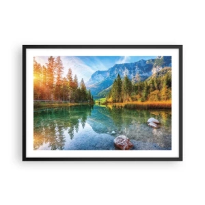 Affisch i svart ram - Höstens mildhet - 70x50 cm