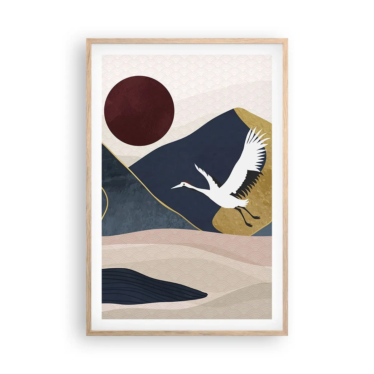 Affisch i ram av ljusek - Nästa dag FLUGIT iväg - 61x91 cm