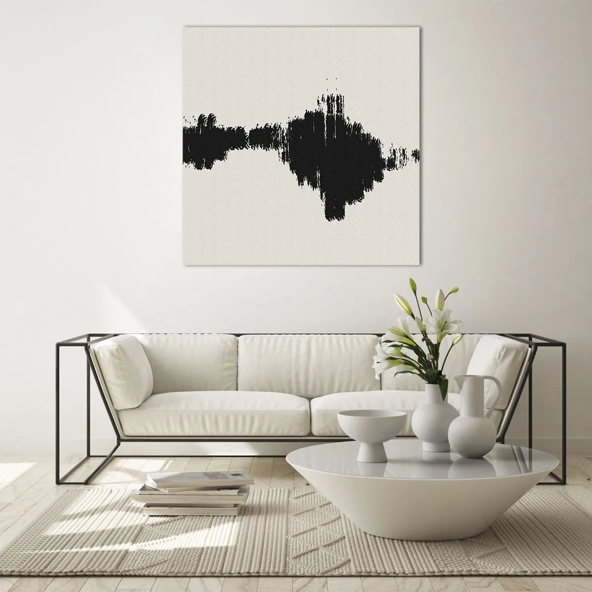 Glastavla - Bild på glas - Fantasins vibrationer - 30x30 cm