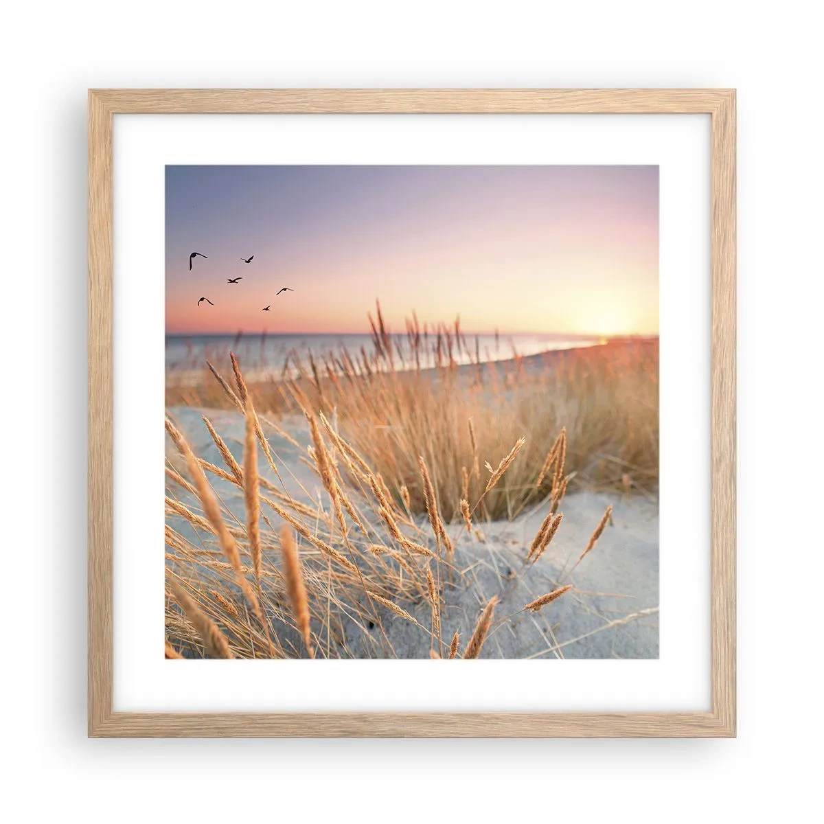 Affisch i ram av ljusek - Östersjövaggvisa - 40x40 cm