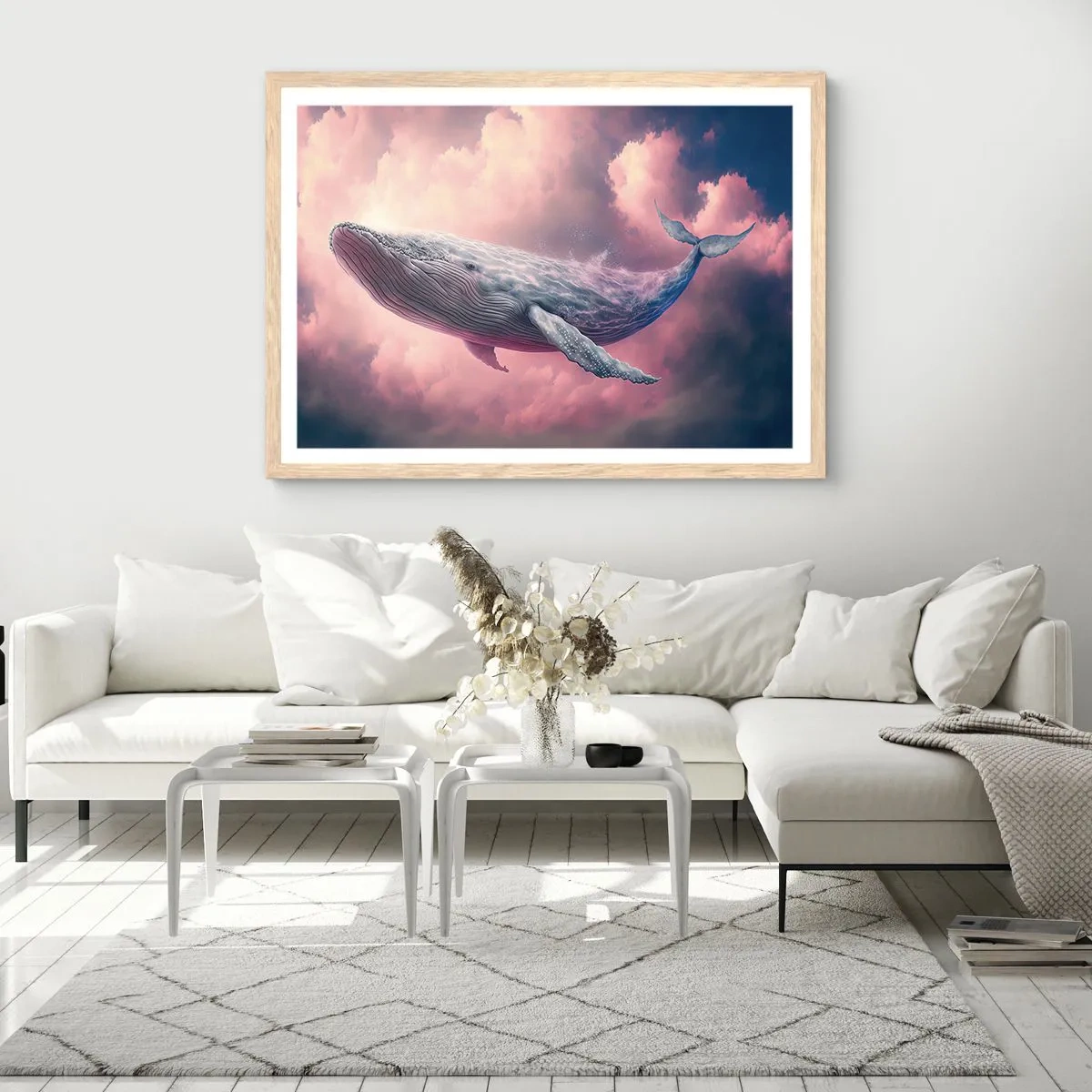 Affisch i ram av ljusek - Torka dina ögon - 91x61 cm