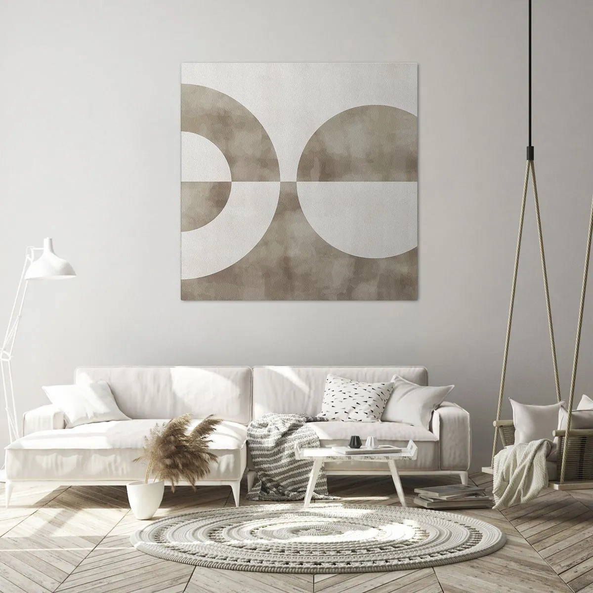 Canvastavla - Bild på duk - Likheter och skillnader - 50x50 cm