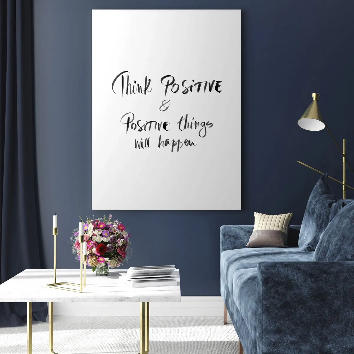 Glastavla - Bild på glas - Hur ska man leva? - 50x70 cm