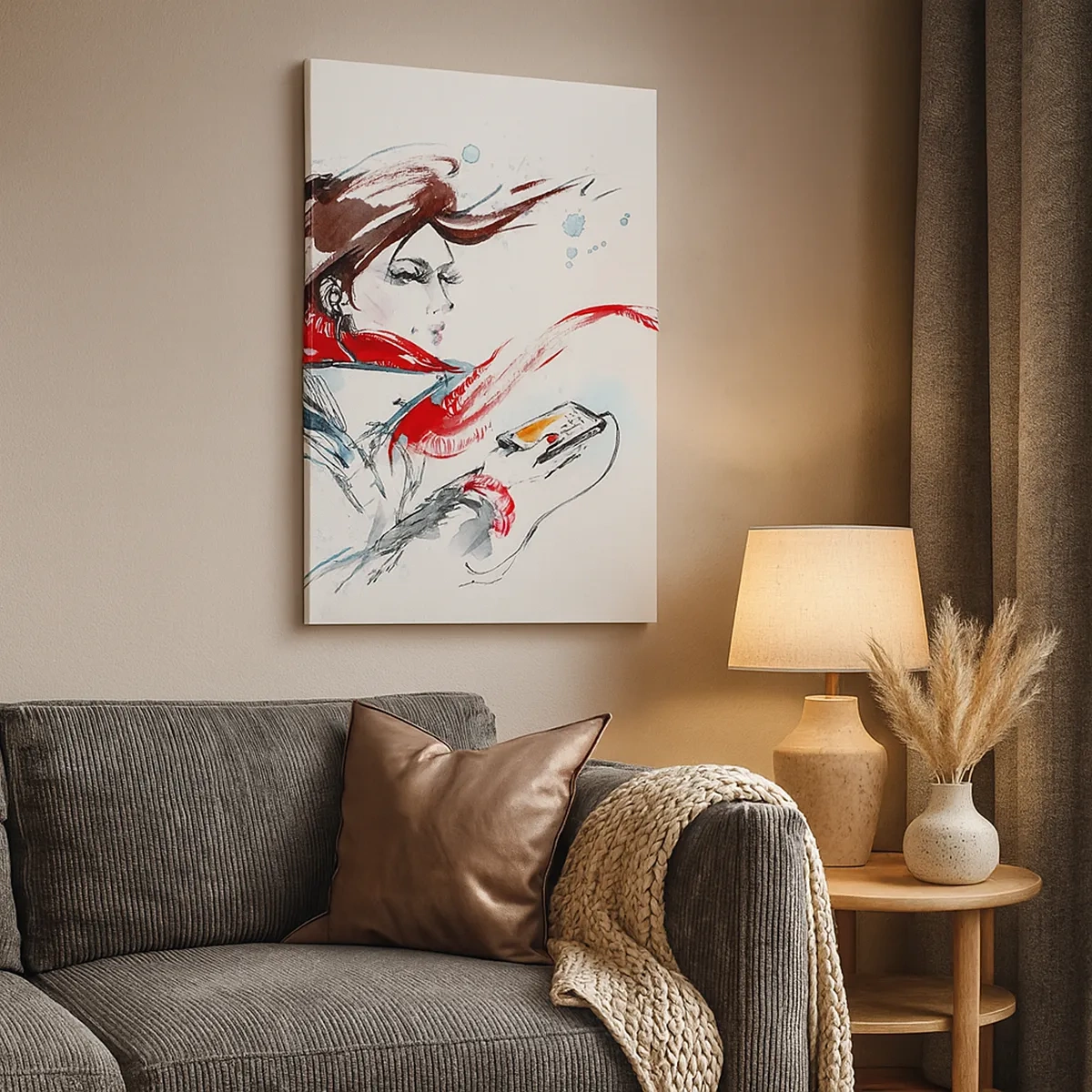 Canvastavla - Bild på duk - Spel inuti mig - 50x70 cm