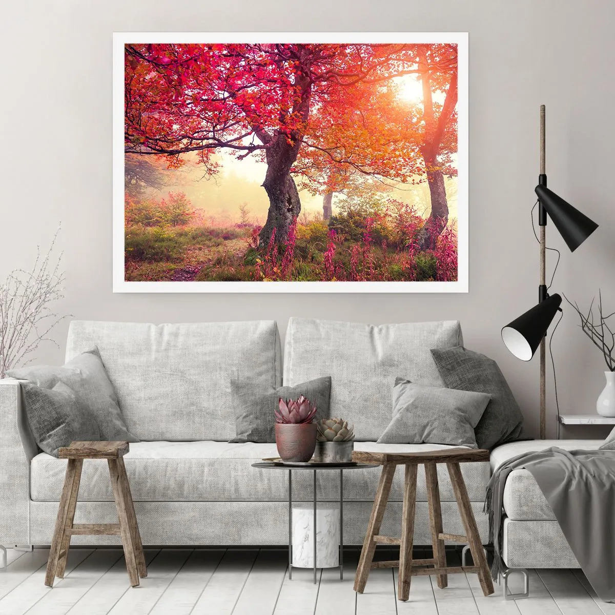 Affisch - Våldsam blommande - 100x70 cm