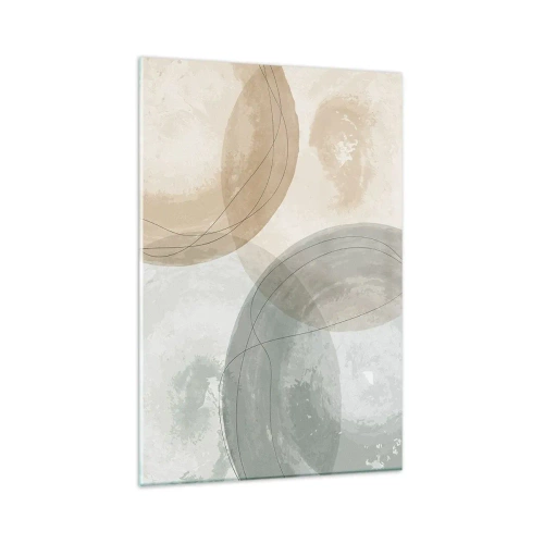 Glastavla - Bild på glas - Världars samspel - 80x120 cm