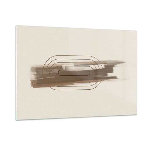 Glastavla - Bild på glas - Grå blåst - 120x80 cm