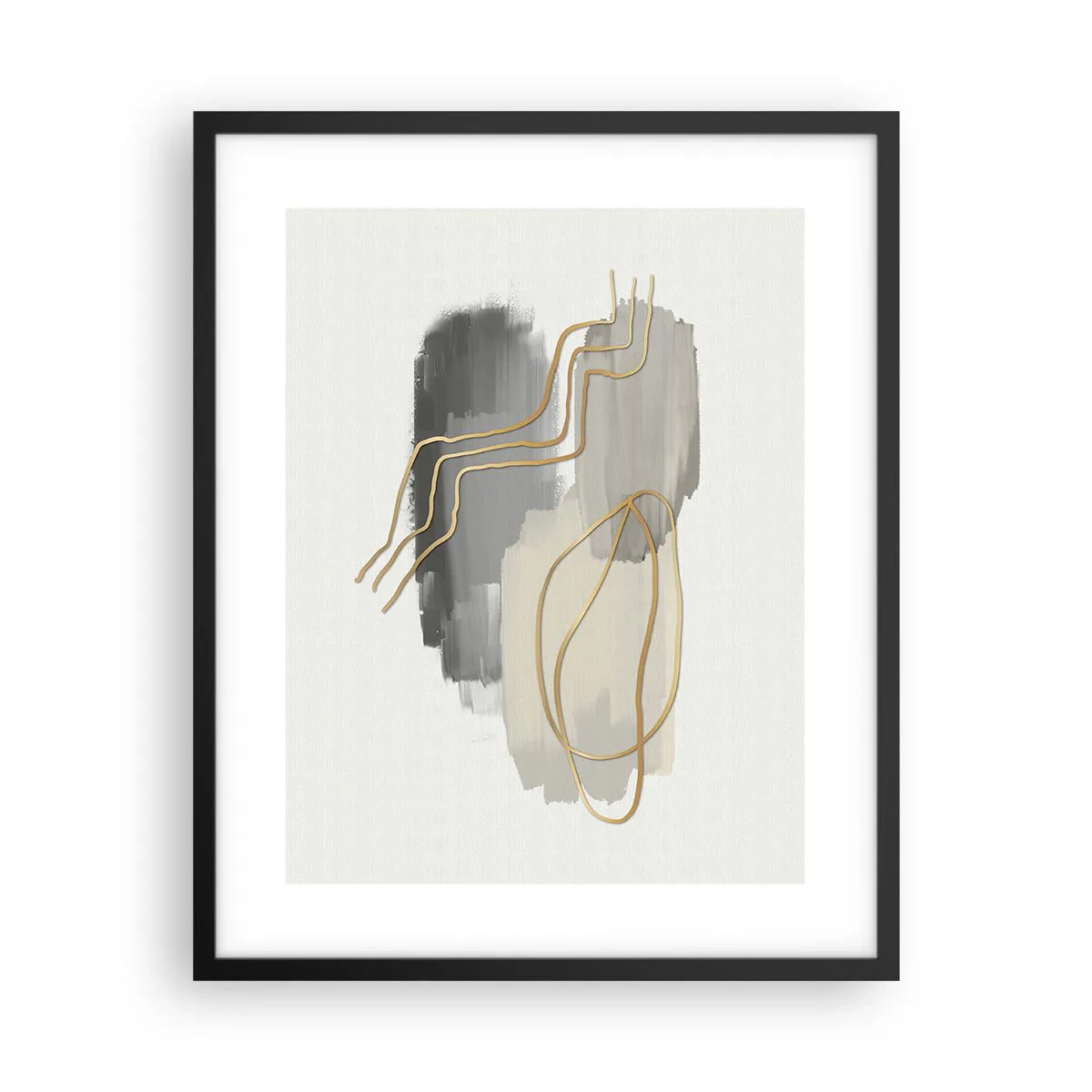 Affisch i svart ram - Varaktighet och rörelse - 40x50 cm