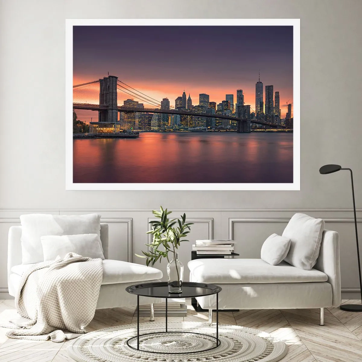 Affisch - Doppad i lila tystnad - 100x70 cm