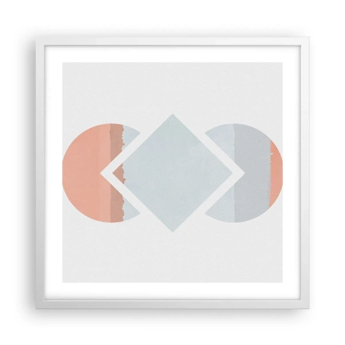 Affisch i vit ram - Situationen är klar - 50x50 cm