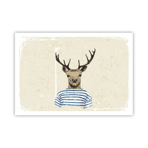 Affisch - Ty jag gillar randiga tröjor! - 100x70 cm