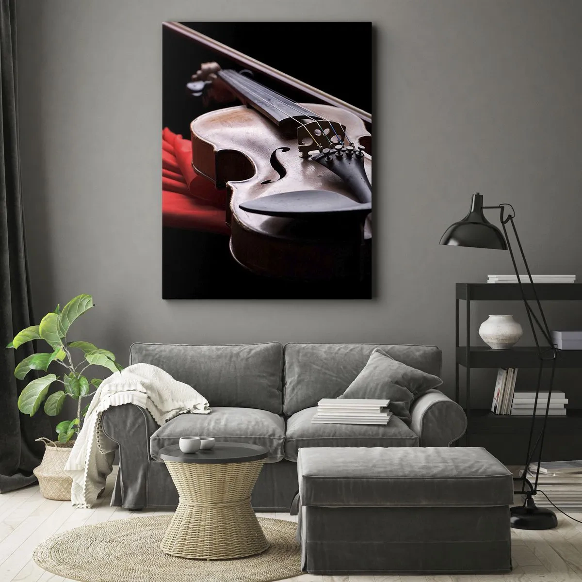 Canvastavla - Bild på duk - Känslornas musik - 50x70 cm