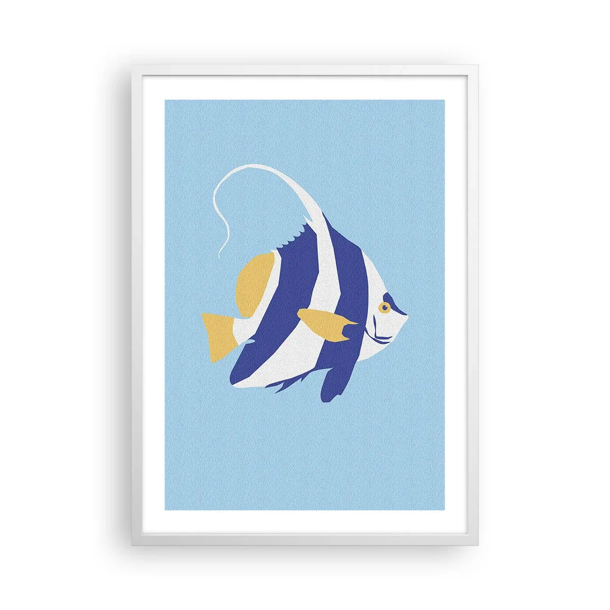 Affisch i vit ram - Miss av tropiska vatten - 50x70 cm