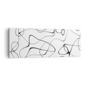Canvastavla - Bild på duk - Livets stigar, ödets tur - 140x50 cm