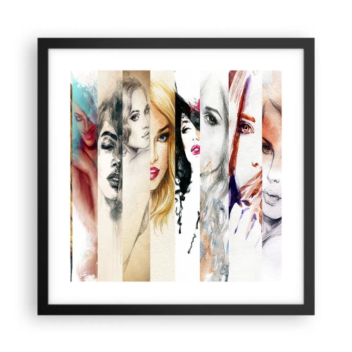 Affisch i svart ram - Det är alltid DU - 40x40 cm