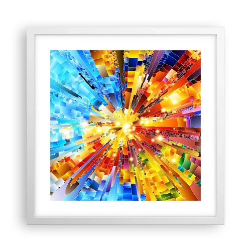 Affisch i vit ram - In medias res - 40x40 cm