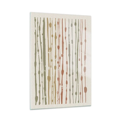 Glastavla - Bild på glas - Musikalisk färgnotation - 50x70 cm
