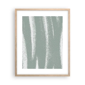 Affisch i ram av ljusek - Abstraktion i vinterstämning - 40x50 cm