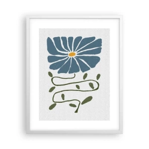 Affisch i vit ram - Kvist till blomma - 40x50 cm
