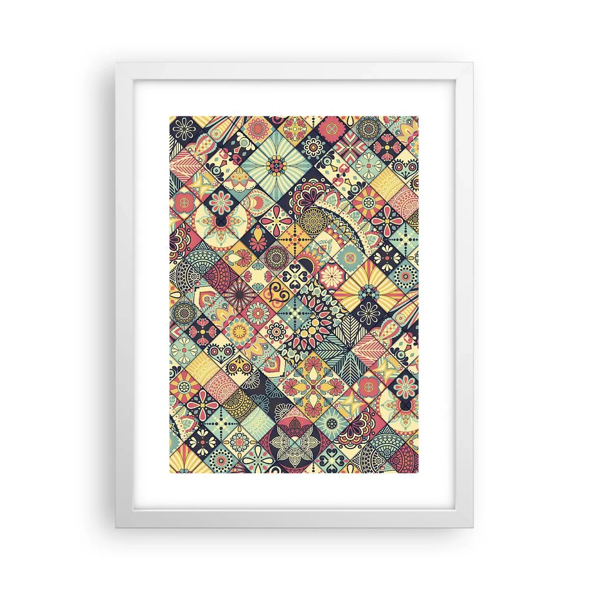 Affisch i vit ram - Marockansk stämning - 30x40 cm