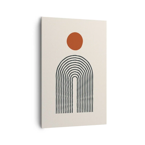 Canvastavla - Bild på duk - Formernas och färgernas magnetism - 80x120 cm