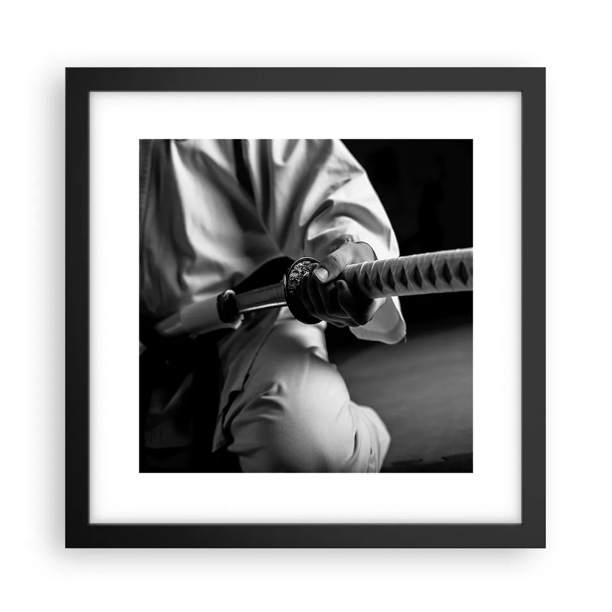 Affisch i svart ram - Kämpens själ - 30x30 cm