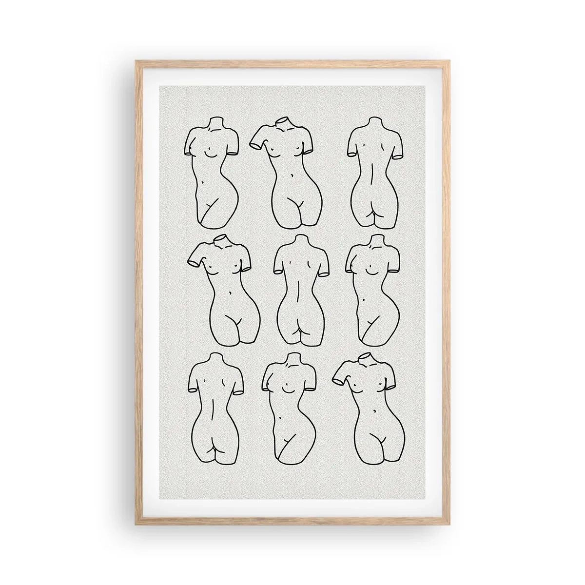 Affisch i ram av ljusek - Endast Venus - 61x91 cm